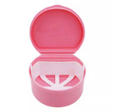 Dental Denture Box Orthodontic Retainer Mouth Guard Case Round
