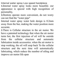Dental Slow Speed Internal Water Spray Handpiece Set  (3 piece)  4 Holes
