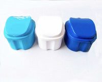 Dental Denture Box Orthodontic Retainer Mouth Guard Case Hanging Net Container   Apple