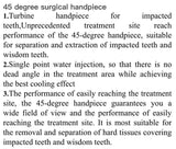 Dental Fiber Optic High Speed Surgical Handpiece     45 Degree  Kavo Type