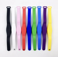 Portable Silicone Bracelet Wristband Hand Sanitiser Dispenser Band Squeeze