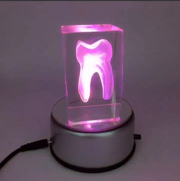 Tooth Crystal Table Decor Light Toys