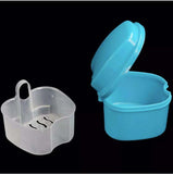 Dental Denture Box Orthodontic Retainer Mouth Guard Case Hanging Net Container   Apple